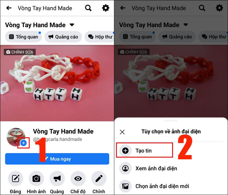 cách gắn link trên story facebook