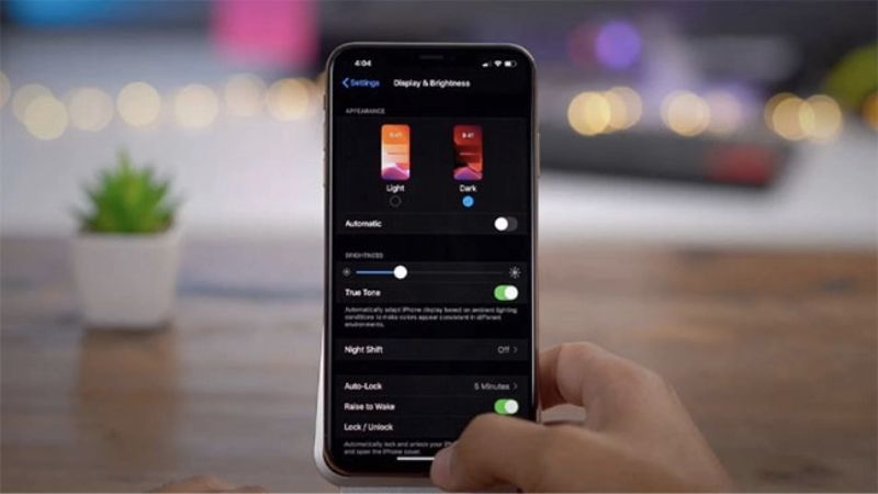 Màn hình iPhone bị lưu ảnh