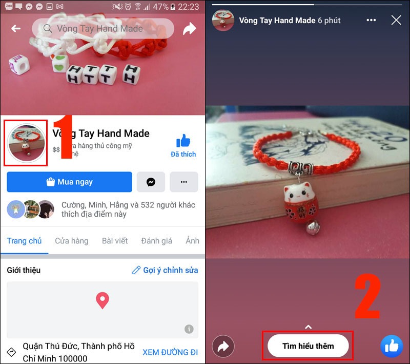 cách gắn link trên story facebook