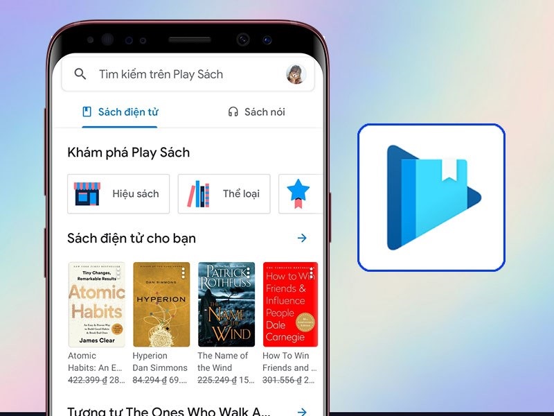 Google Play Sách là ứng dụng miễn phí để đọc sách trên điện thoại thông minh Android