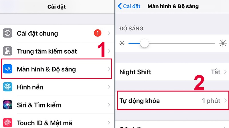 Rút ngắn thời gian tự động khóa màn hình 1