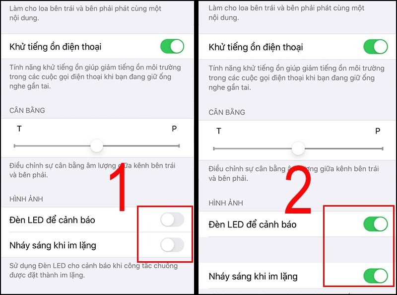 Bật flash khi có điện thoại iPhone