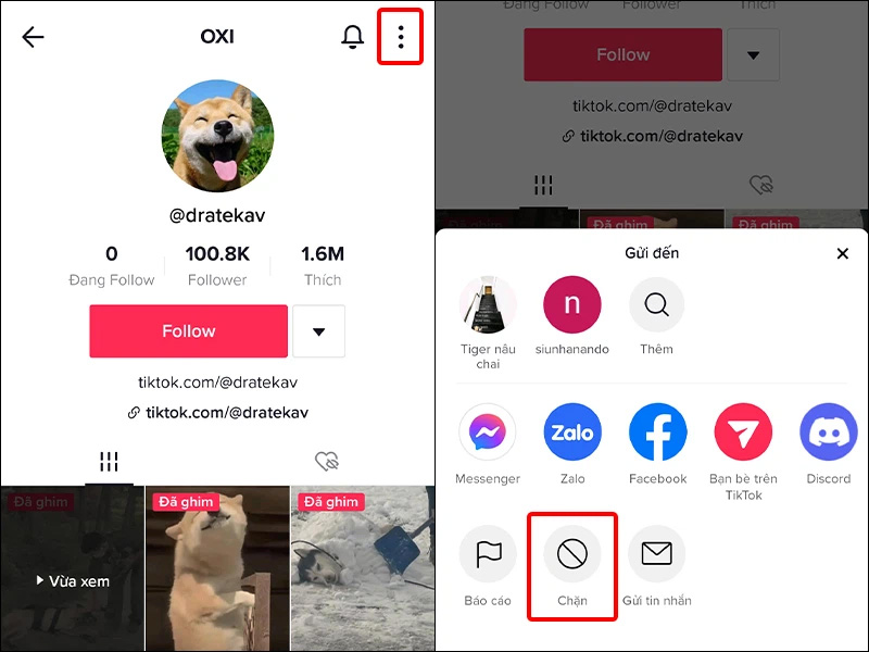 cách chặn Tiktok