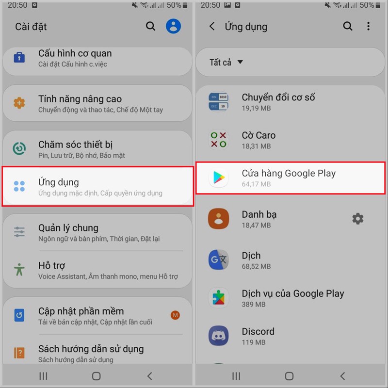 cách chuyển vùng CH Play