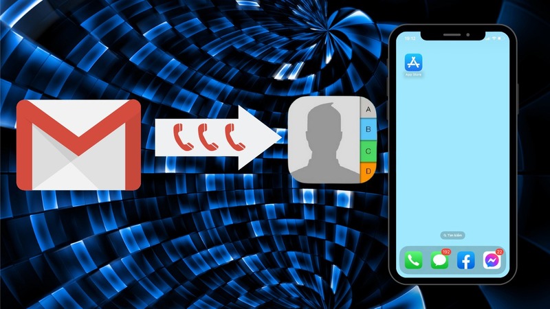 Lấy danh bạ từ gmail về iPhone