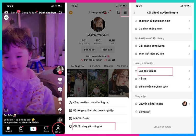 cách lấy lại nick tiktok cũ bằng id
