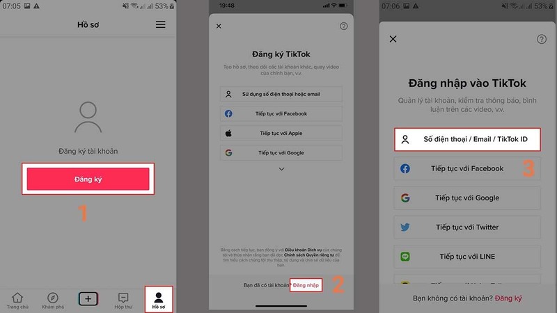 lấy lại tài khoản TikTok bằng Email