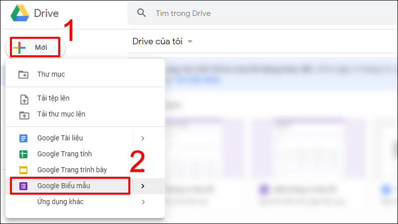 cách tạo Google Form trên điện thoại