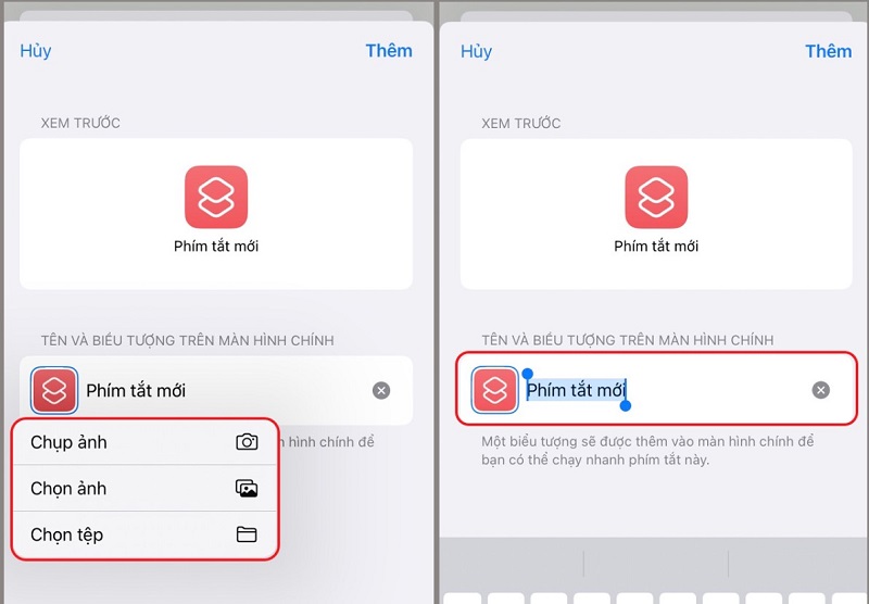 Cách thay đổi icon ứng dụng trên iphone bằng phím tắt