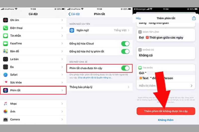 Phím tắt Siri Shortcut là công cụ để xem số lần sạc iPhone