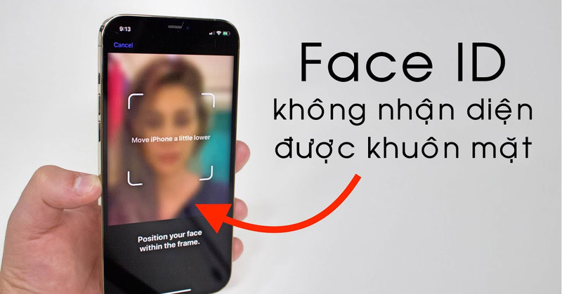 Gửi đến trung tâm dịch vụ để sửa chữa Face iD