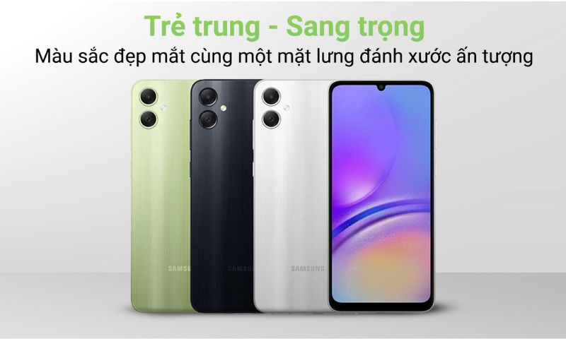 Galaxy A05 với màu sắc trẻ trung, sang trọng cùng con chip hiện đại 