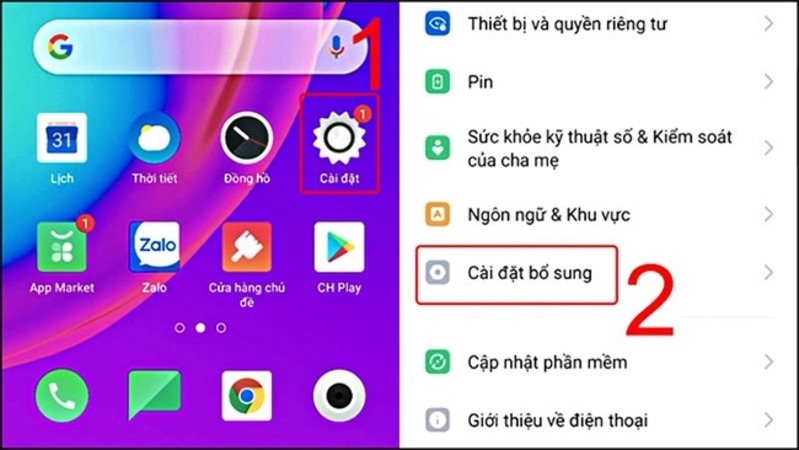 Cách cài định vị giữa 2 điện thoại Oppo