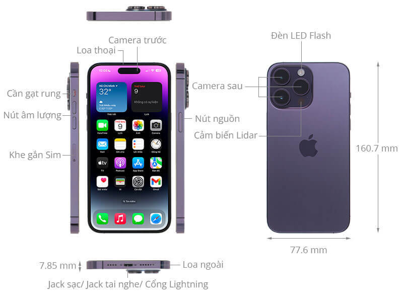 iPhone 14 Pro Max trả góp 0 lãi suất