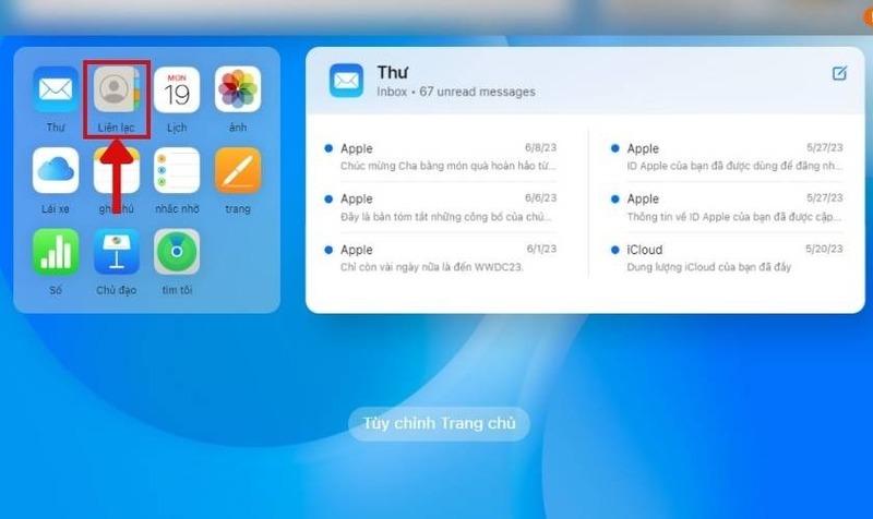 Lấy danh bạ từ gmail về iPhone