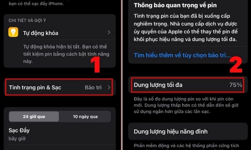 Nguyên nhân pin iphone tụt nhanh