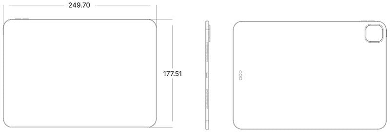 Thiết kế mỏng của OLED iPad Pro