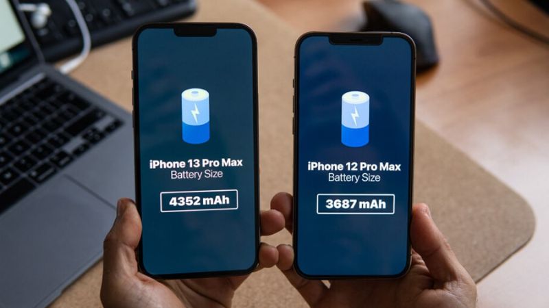 thời lượng pin 12 pro max với 13 pro max