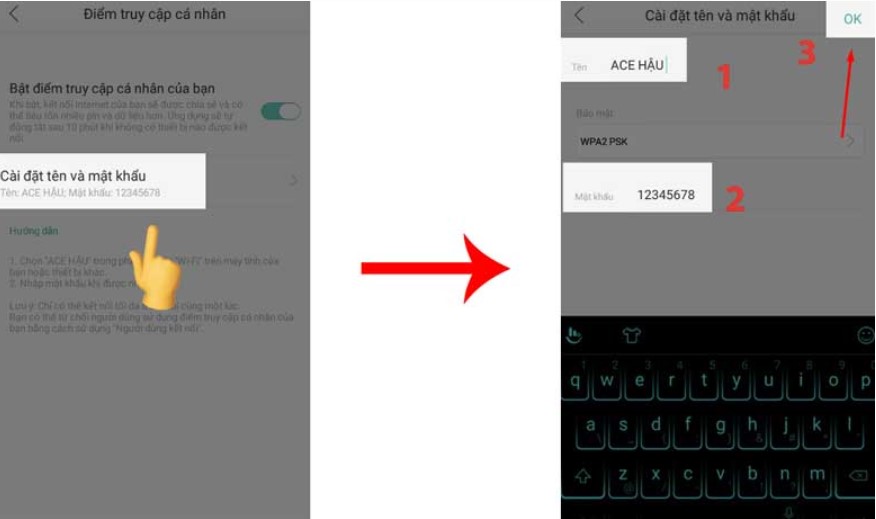 Phát wifi trên điện thoại Oppo