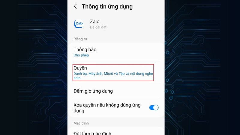 Zalo không có tìm quanh đây