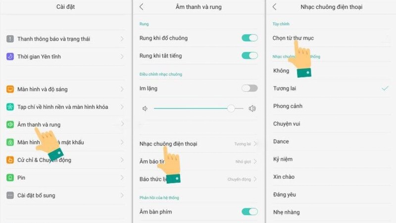 Cách cài nhạc chuông cho điện thoại Oppo đơn giản nhất