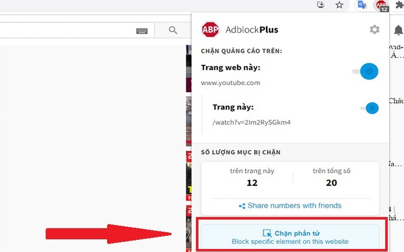 Chặn quảng cáo Youtube 2024 bằng Adblock Plus 5