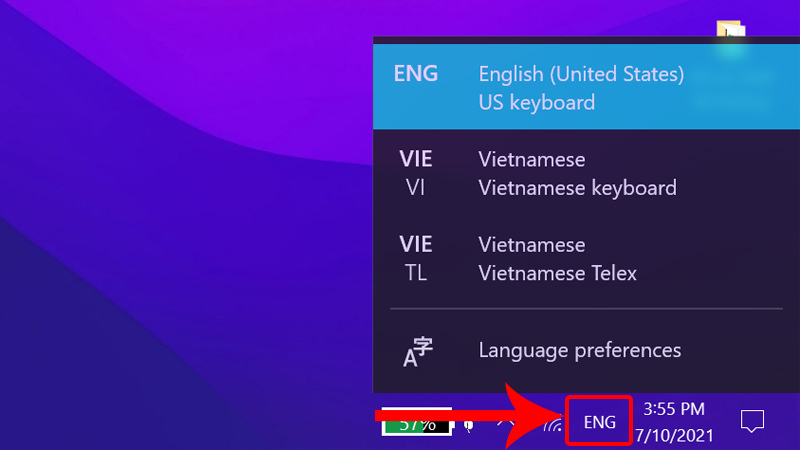 cách chuyển bàn phím sang tiếng việt trên máy tính