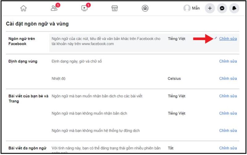 Đổi tên mới bằng cách chuyển đổi ngôn ngữ