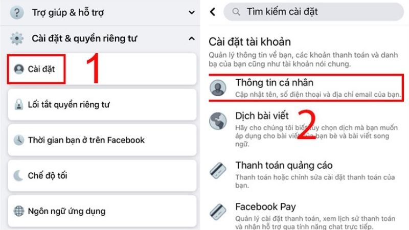 cách đổi tên facebook trên máy tính