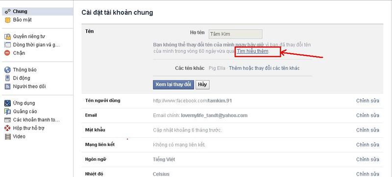 Hướng dẫn đổi tên Facebook không mất 60 ngày
