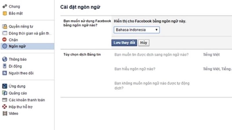Hướng dẫn đổi tên Facebook chỉ 1 chữ