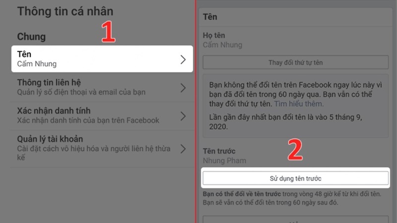 Hướng dẫn cách đổi tên Facebook trên máy tính bằng 1 từ siêu đơn giản