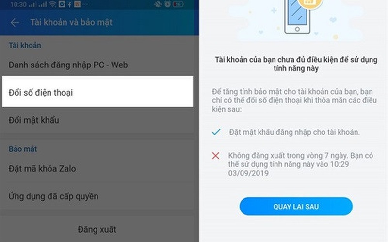 Cách xử lý khi tài khoản Zalo bị hack 2