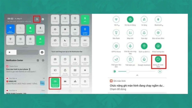 Quay màn hình OPPO có tiếng, âm thanh
