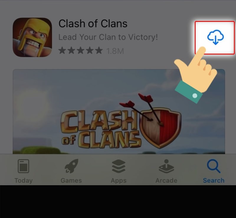 Cách tải game Clash Of Clans trên iOS 