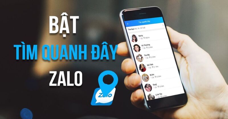 cách tìm bạn quanh đây trên Zalo