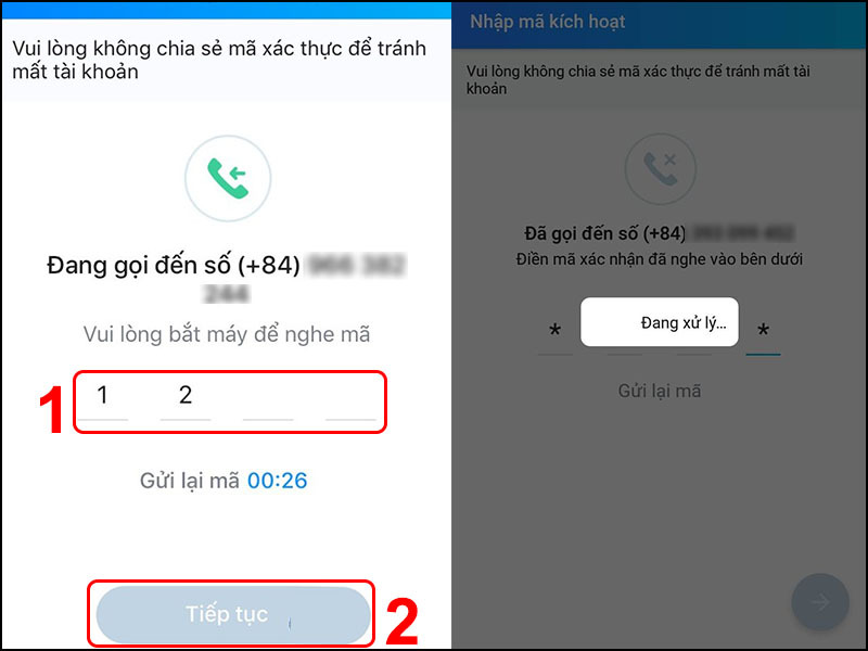 Zalo bị vô hiệu hóa