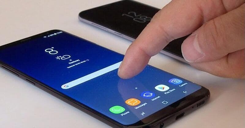 chạm 2 lần mở màn hình samsung