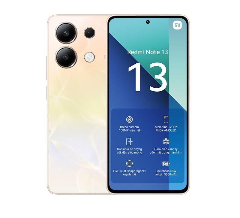 Xiaomi Redmi Note 13 5G nguyên bản được trang bị hệ thống 3 camera