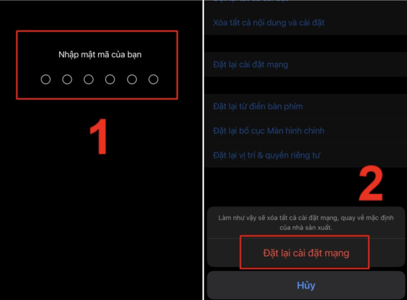 Điện thoại nhận sim nhưng không có dịch vụ 