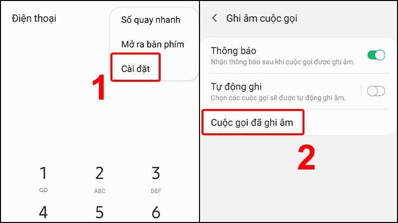 cách ghi âm cuộc gọi trên samsung