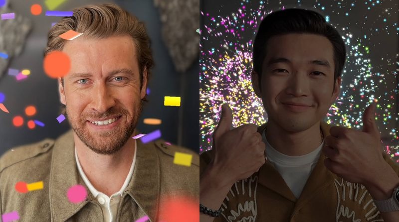 Kiểm soát cử chỉ tay trong ứng dụng video ios 17.4
