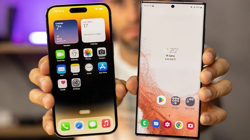 màn hình iphone 13 pro max và s22 ultra