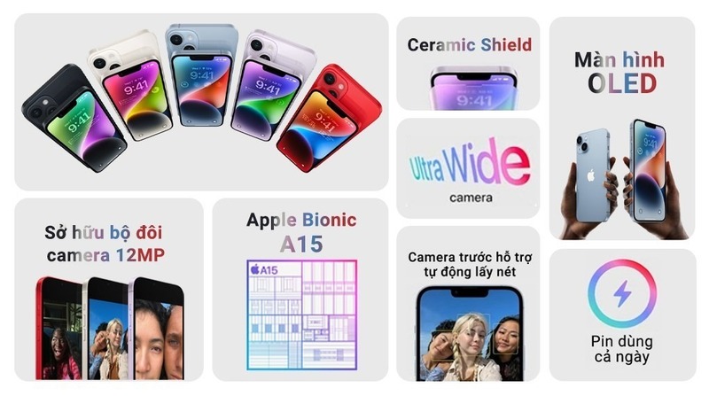 iPhone 14 Cũ 99% điện thoại chơi game cấu hình cao