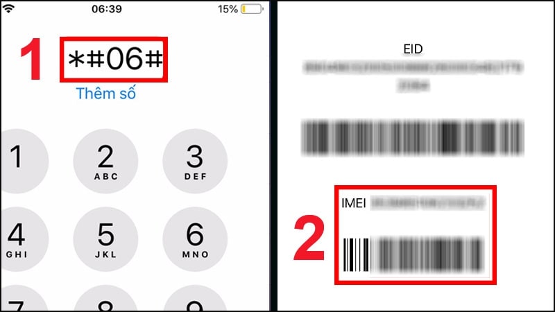 Xem MEI để biết được thông tin của sản phẩm