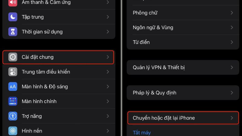 reset iphone