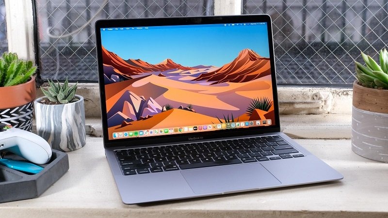 thiết kế Macbook Air 2020 màu bạc