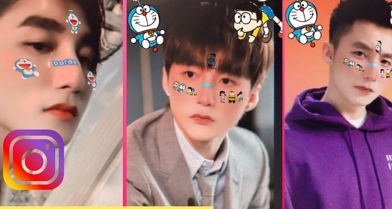 Những filter đẹp trên Instagram - filter Doraemon