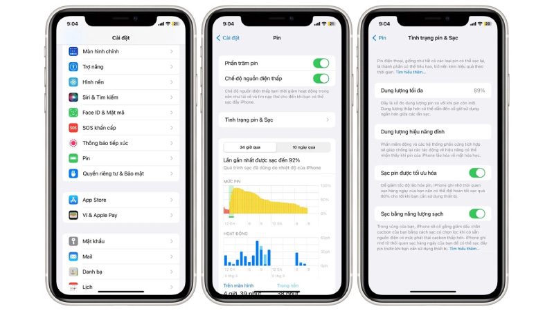 pin iPhone dưới 80 có sao không
