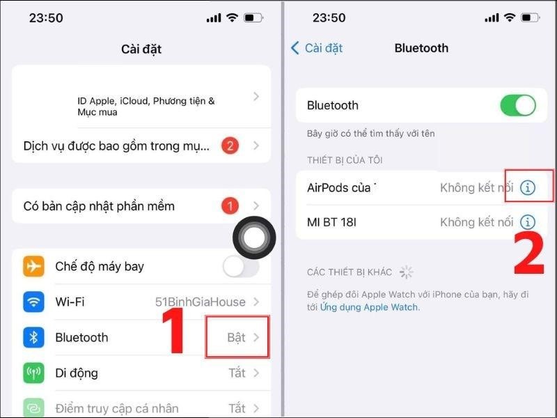 1 bên tai nghe airpod không sạc được